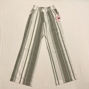 Ci Sono Linen Collection Striped Pants Womens Size XL